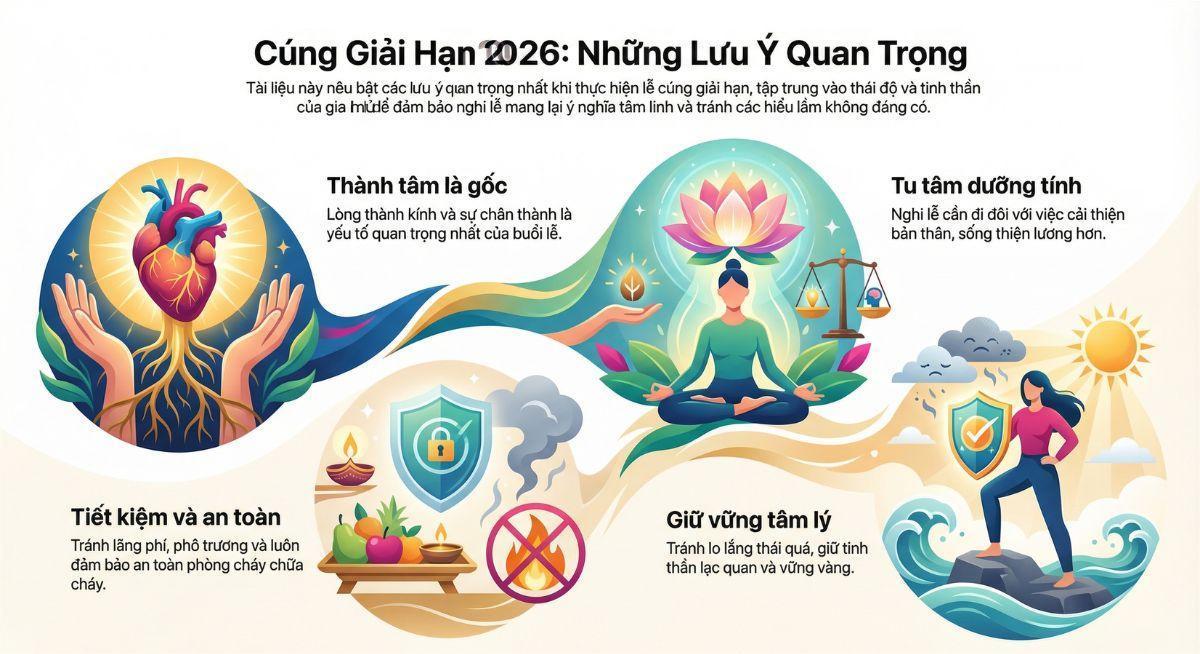 Lưu ý quan trọng khi cúng giải hạn