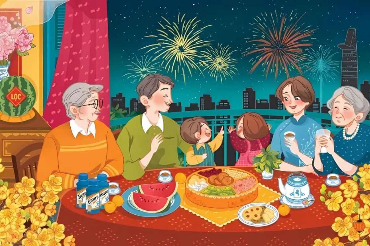 Đón giao thừa trọn vẹn bên gia đình ấm áp