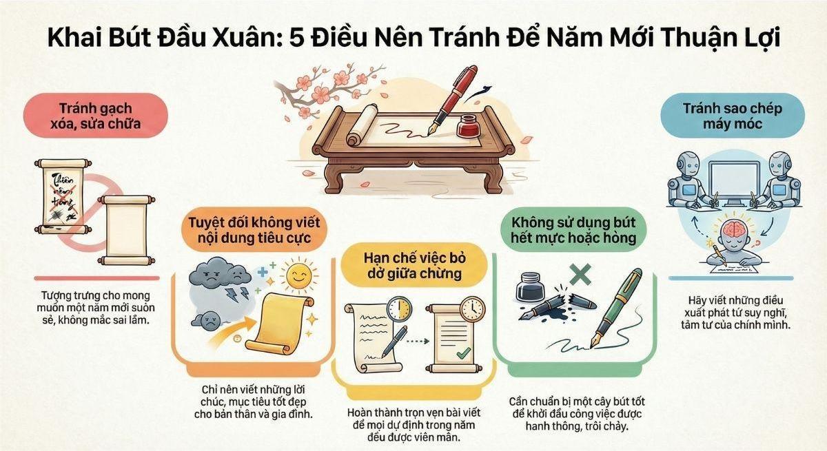 Giữ tâm thế an nhiên và tránh gạch xóa