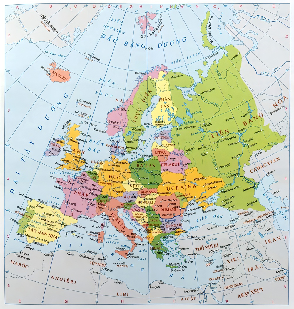 châu Âu hiện có khoảng 44-45 quốc gia