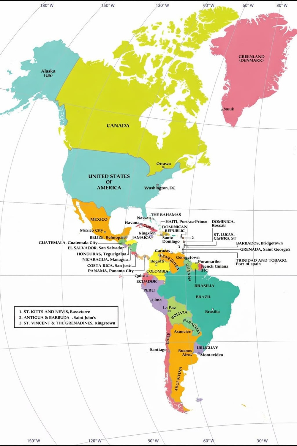 Theo cách phân loại phổ biến trong địa lý và giáo dục, Nam Mỹ gồm 12 quốc gia có chủ quyền