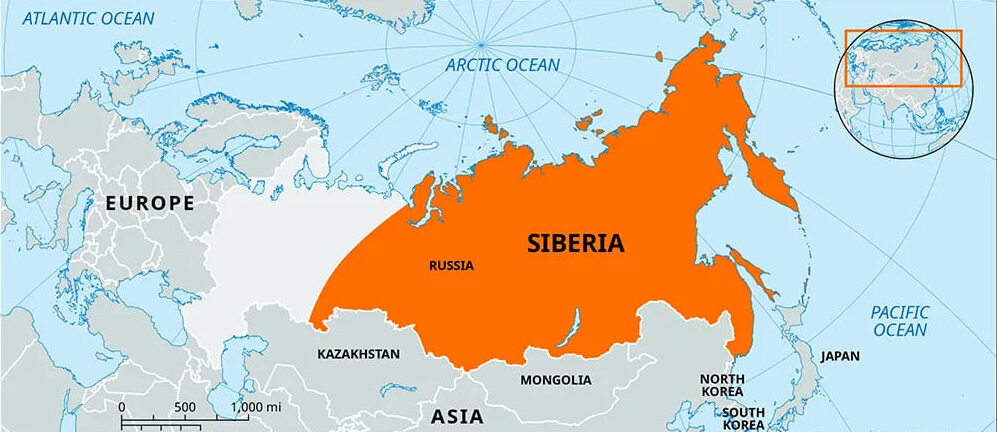 Bắc Á hiện nay chủ yếu là phần lãnh thổ châu Á của Nga