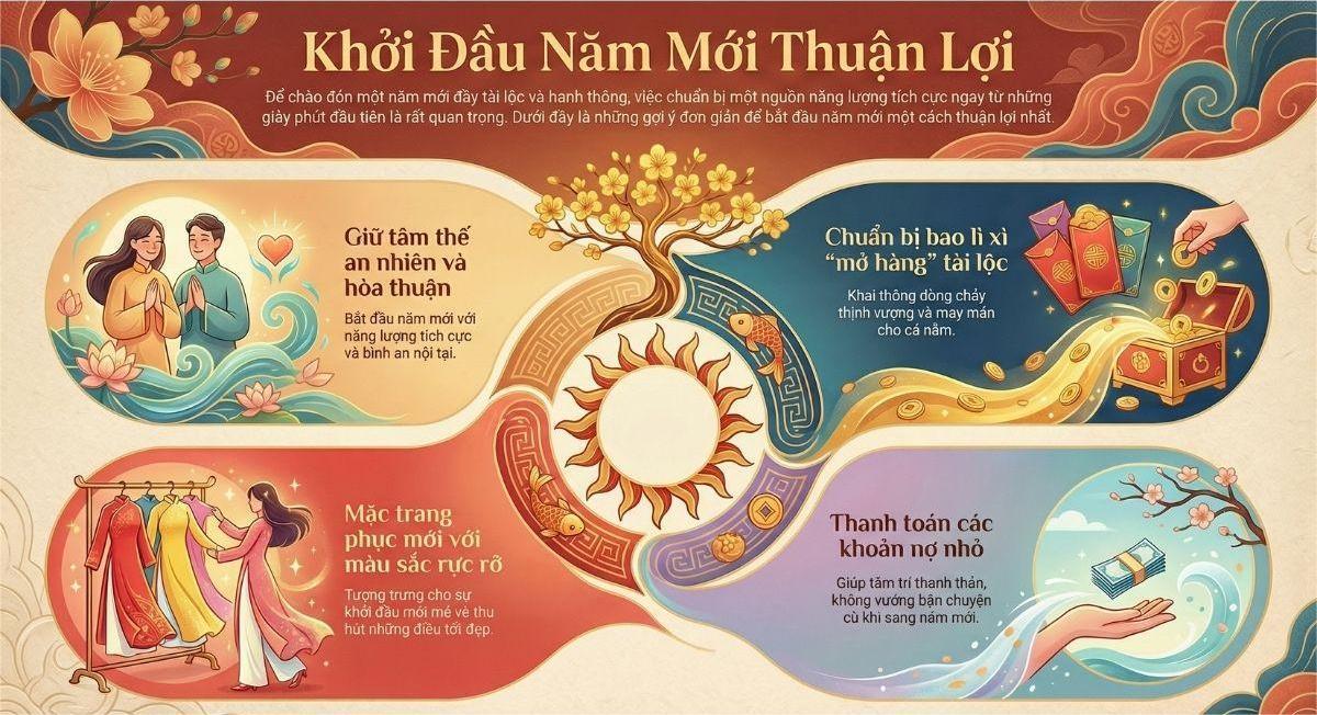 Lì xì đầu năm và giữ tâm thế vui vẻ giúp cả năm may mắn