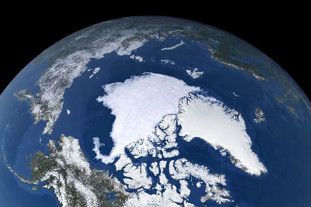 Bản đồ Bắc Cực phóng to khổ lớn