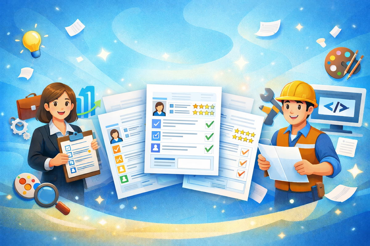 Form đánh giá năng lực nhân viên