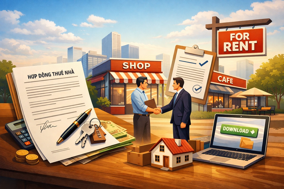Hợp đồng cho thuê nhà kinh doanh