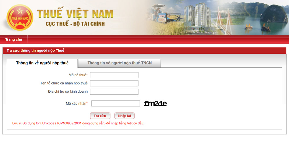 Truy cập website Tổng cục Thuế để tra cứu mã số thuế văn phòng đại diện