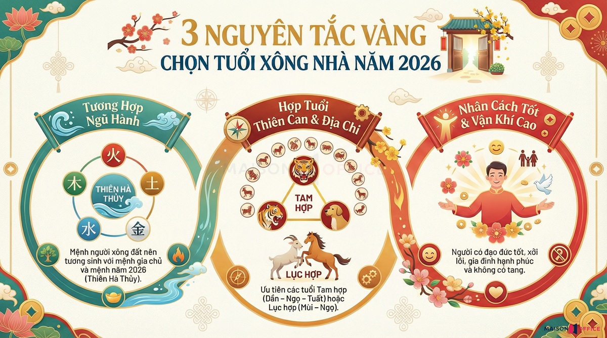 Lưu ý khi chọn tuổi xông đất