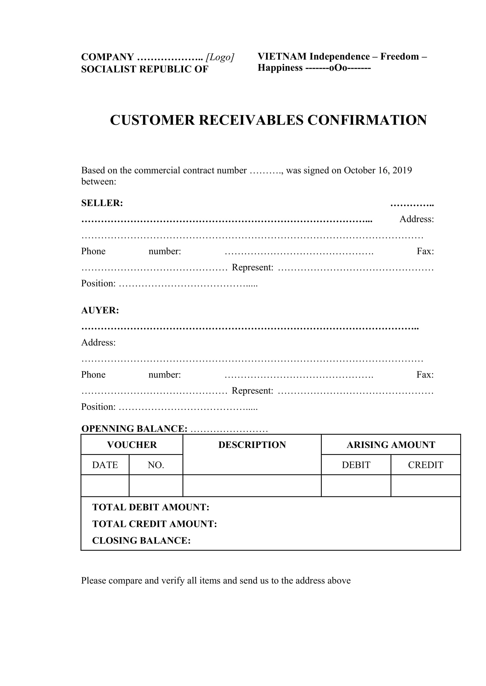 Mẫu đối chiếu công nợ EN