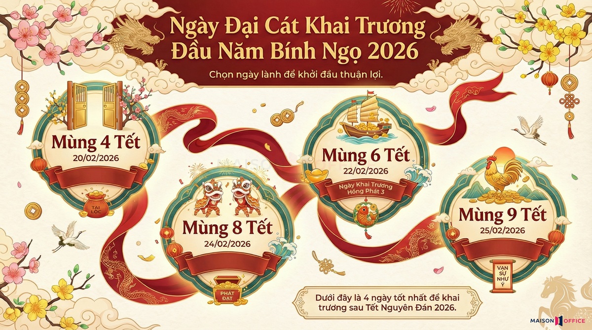 Ngày đại cát khai trương đầu năm
