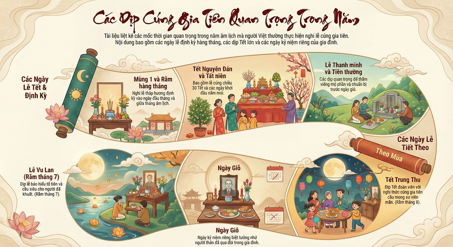 Cúng gia tiên vào những dịp nào