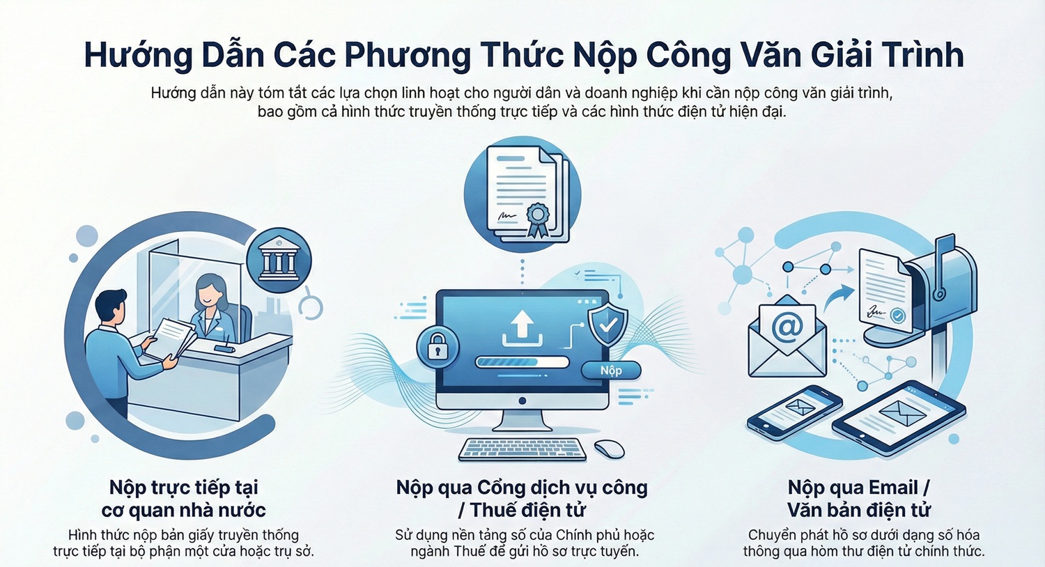 Cách nộp công văn giải trình