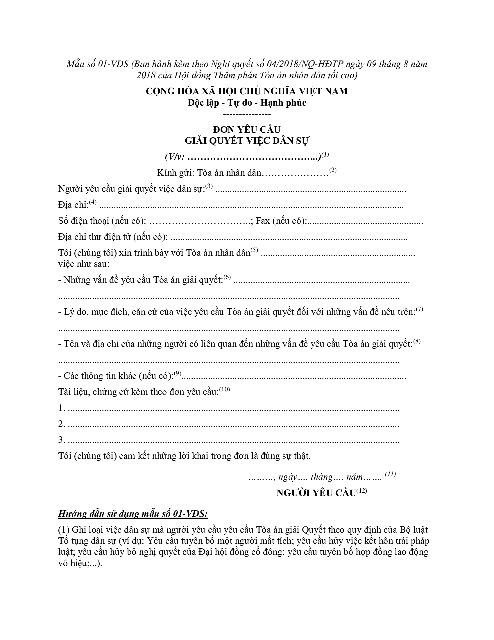 mẫu hợp đồng vô hiệu theo quy định mới nhất