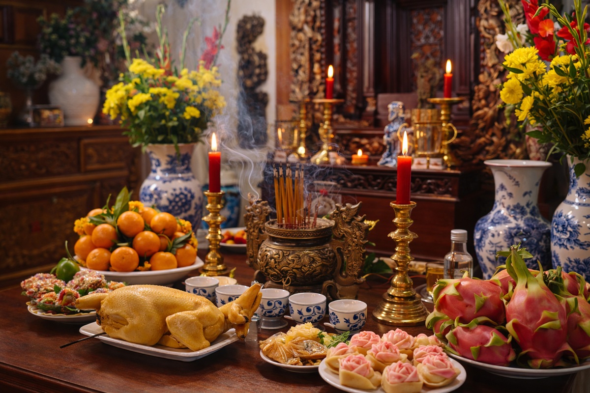 Văn khấn cúng gia tiên