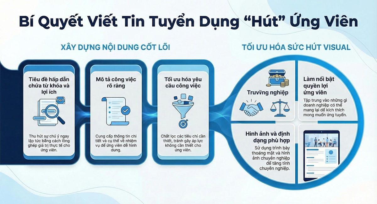 Cách viết thông báo tuyển dụng thu hút