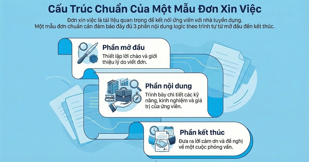 Nội dung cần có trong mẫu đơn xin việc