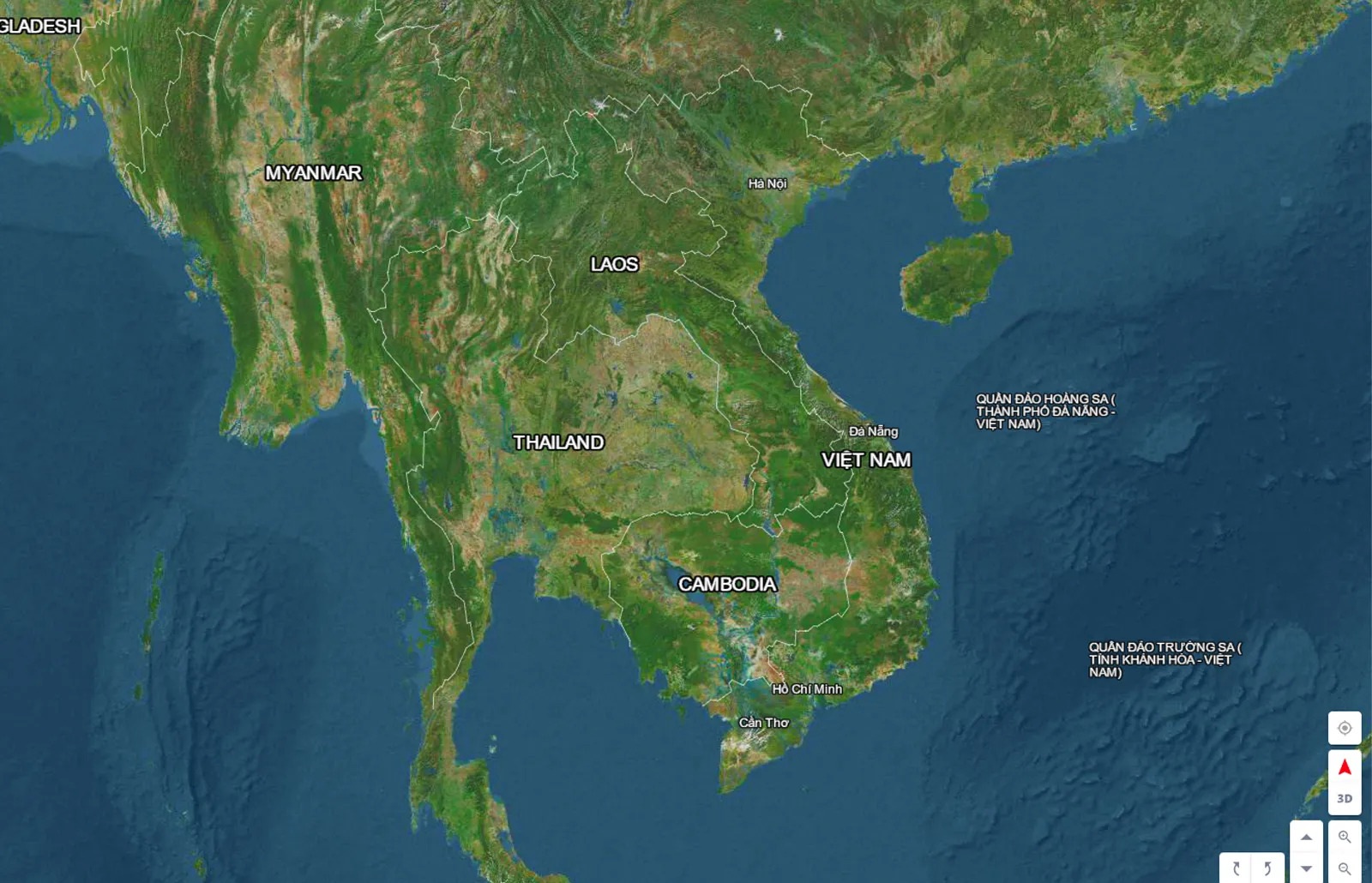 Bản đồ địa hình Việt Nam