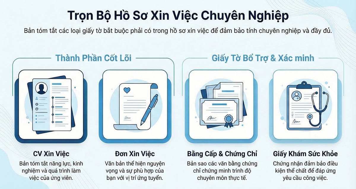 Hồ sơ xin việc cần những giấy tờ gì