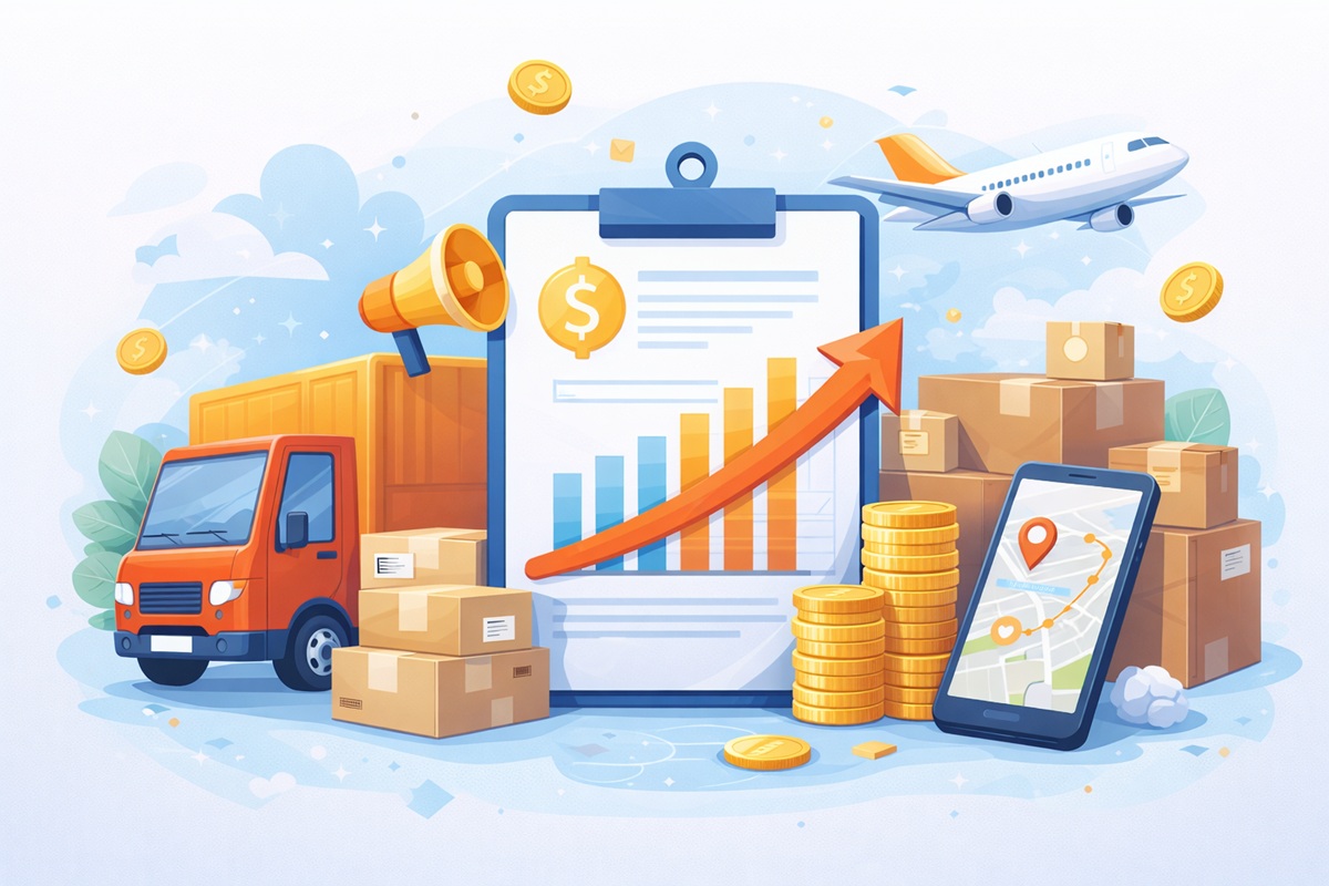 Thông báo tăng cước vận chuyển