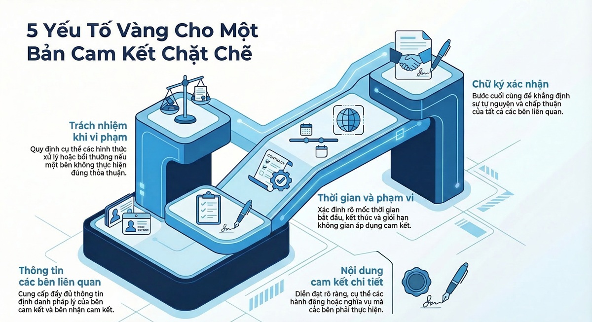Nội dung cần có trong bản cam kết