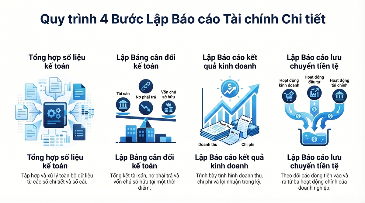 Hướng dẫn lập báo cáo tài chính chi tiết