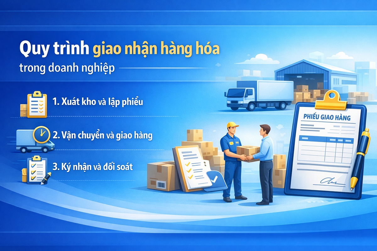 Quy trình giao nhận hàng hóa trong doanh nghiệp