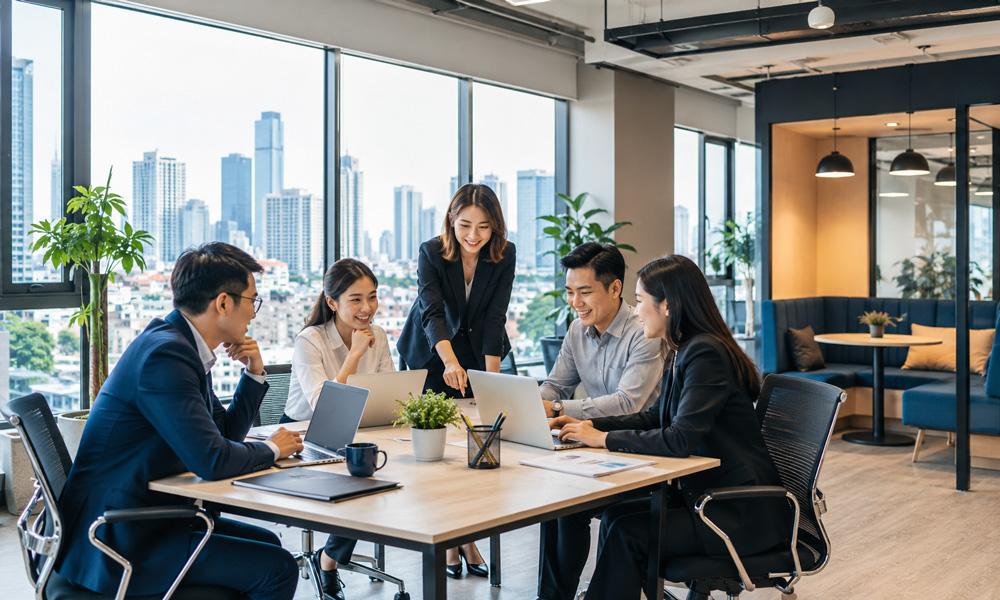 Doanh nghiệp mới thành lập nên thuê văn phòng ngắn hạn để linh hoạt