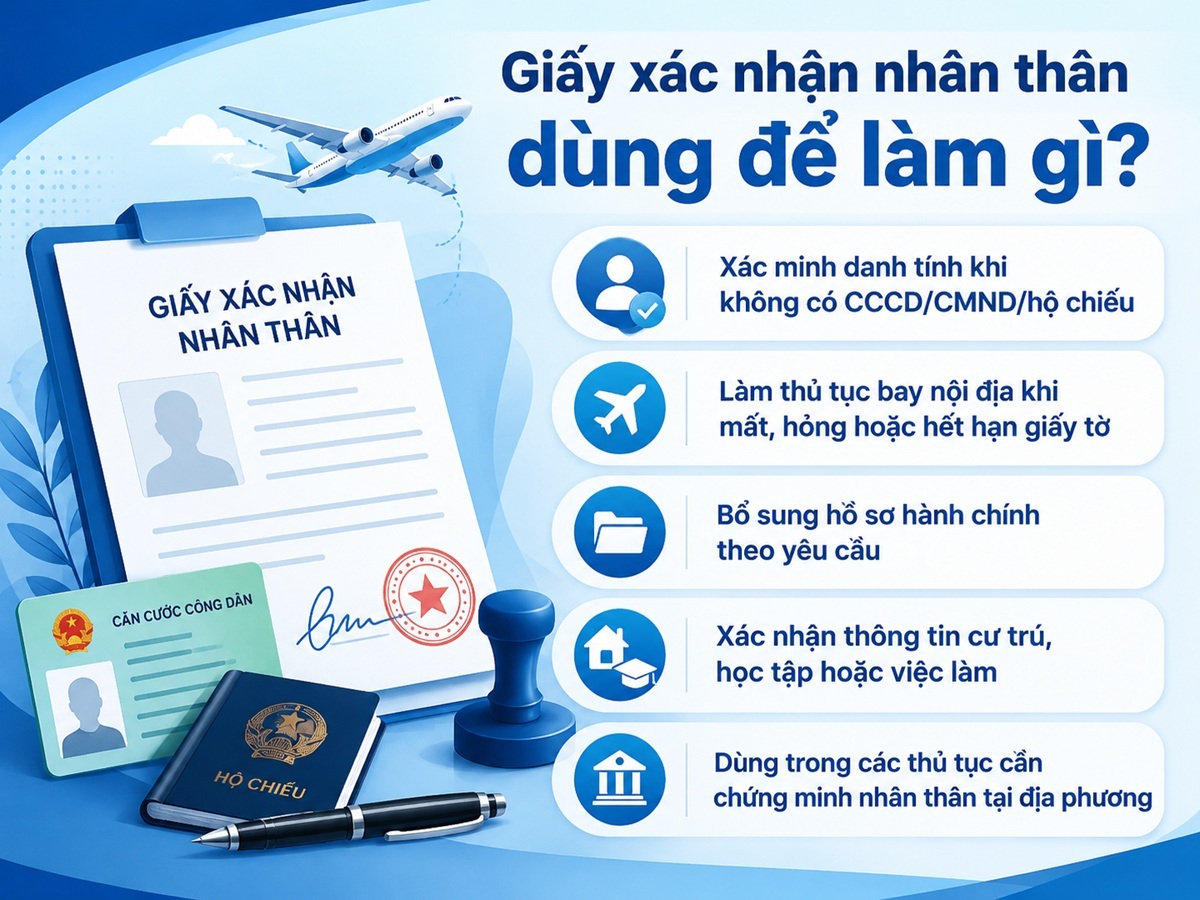 giấy xác nhận nhân thân dùng để làm gì