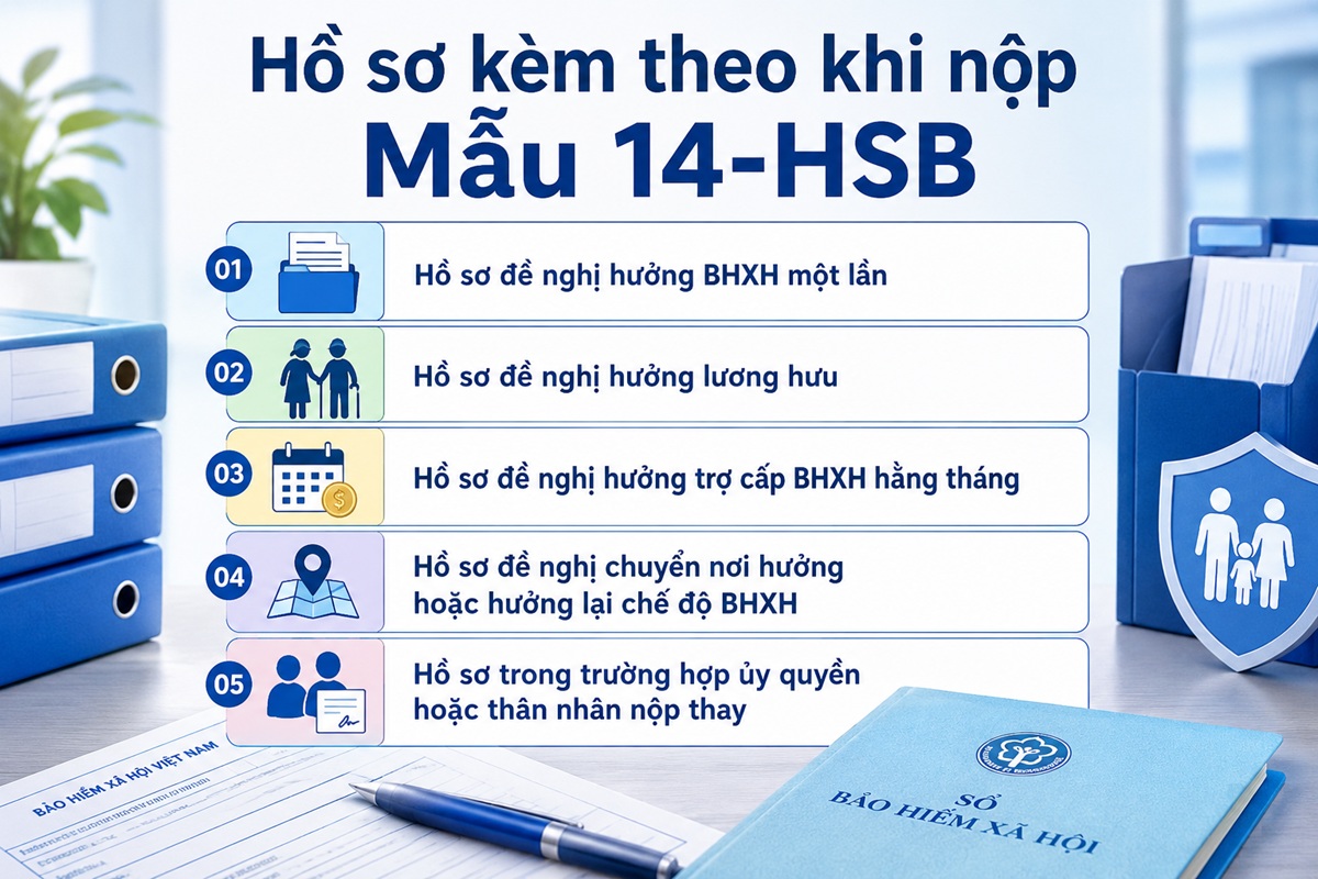 Hồ sơ kèm Mẫu 14-HSB