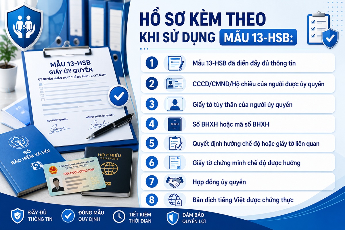 Hồ sơ đi kèm Mẫu 13-HSB
