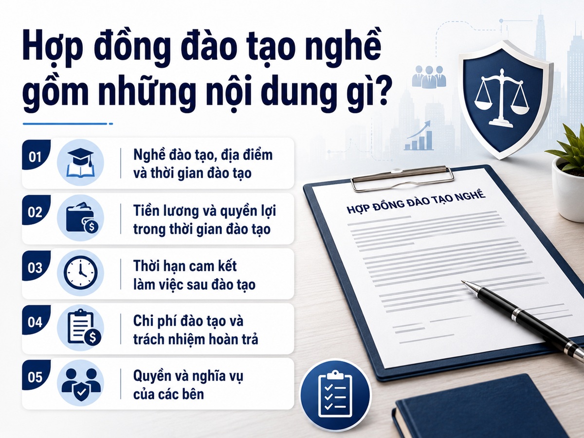 Nội dung cần có trong hợp đồng đào tạo nghề