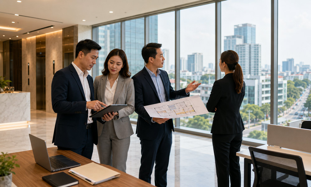 Doanh nghiệp cần kiểm tra kỹ chi phí, vị trí và hợp đồng trước khi thuê văn phòng.