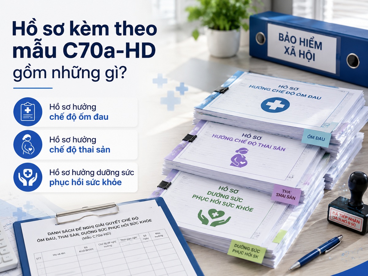 Hồ sơ kèm theo mẫu C70a-HD gồm những gì?