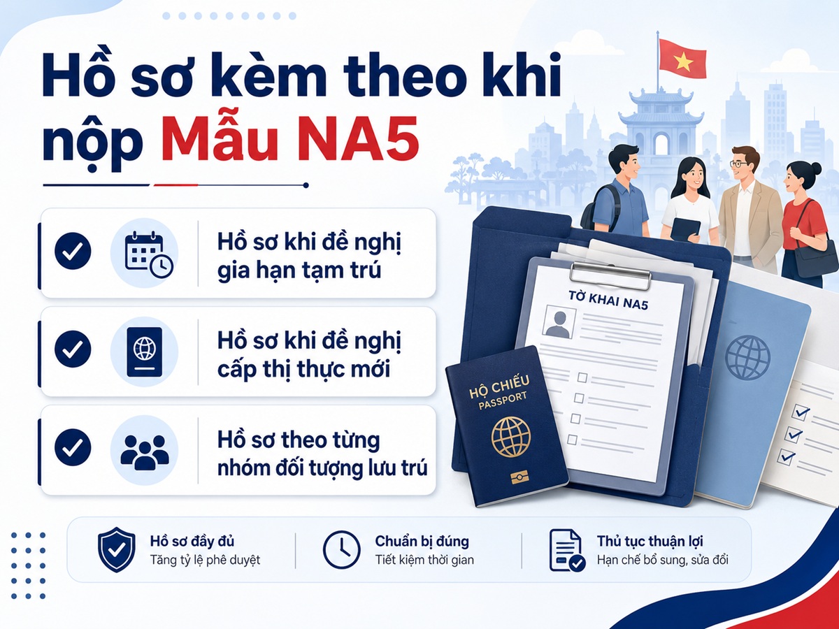 Hô sơ kèm theo Mẫu NA5