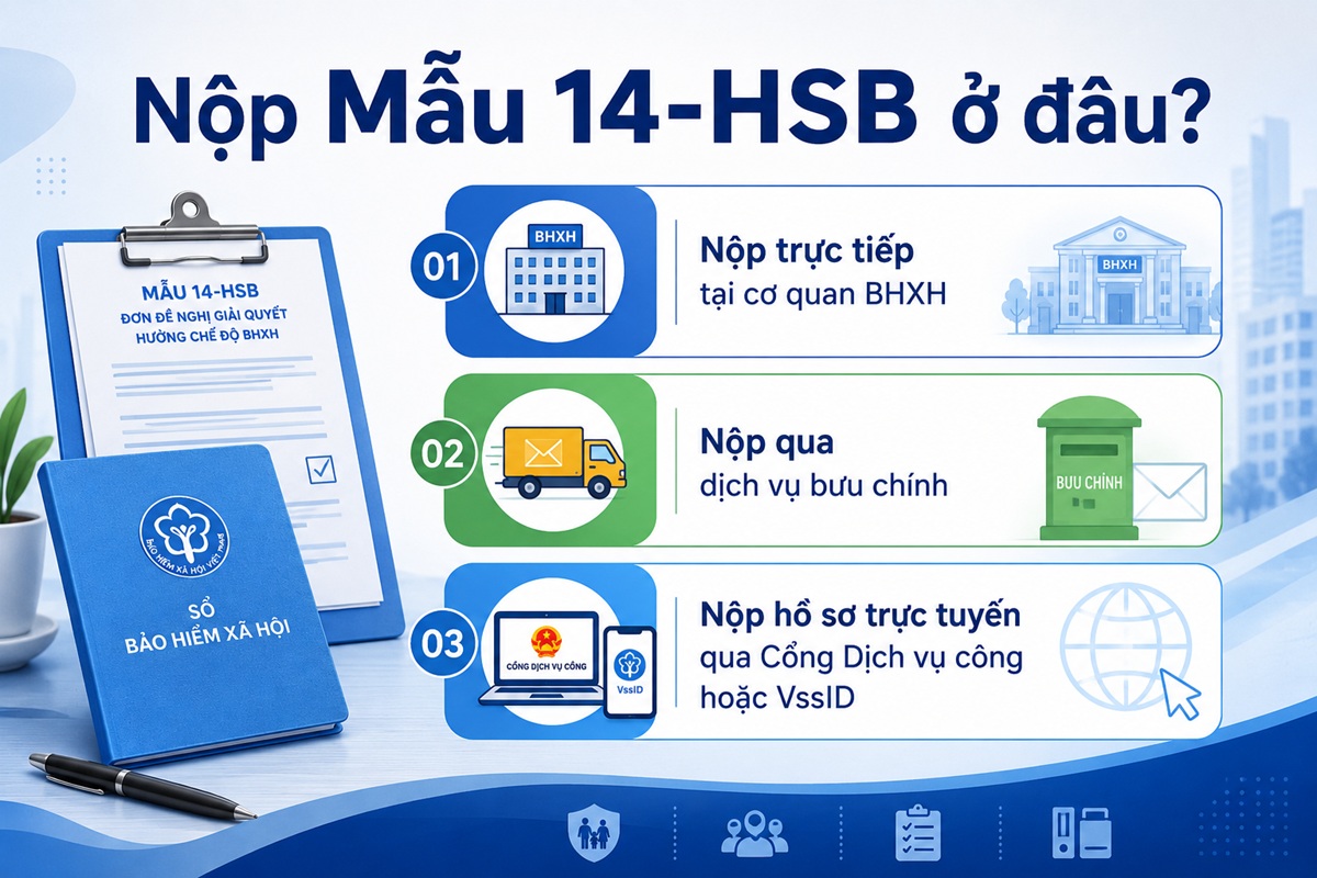 Nộp Mẫu 14-HSB ở đâu