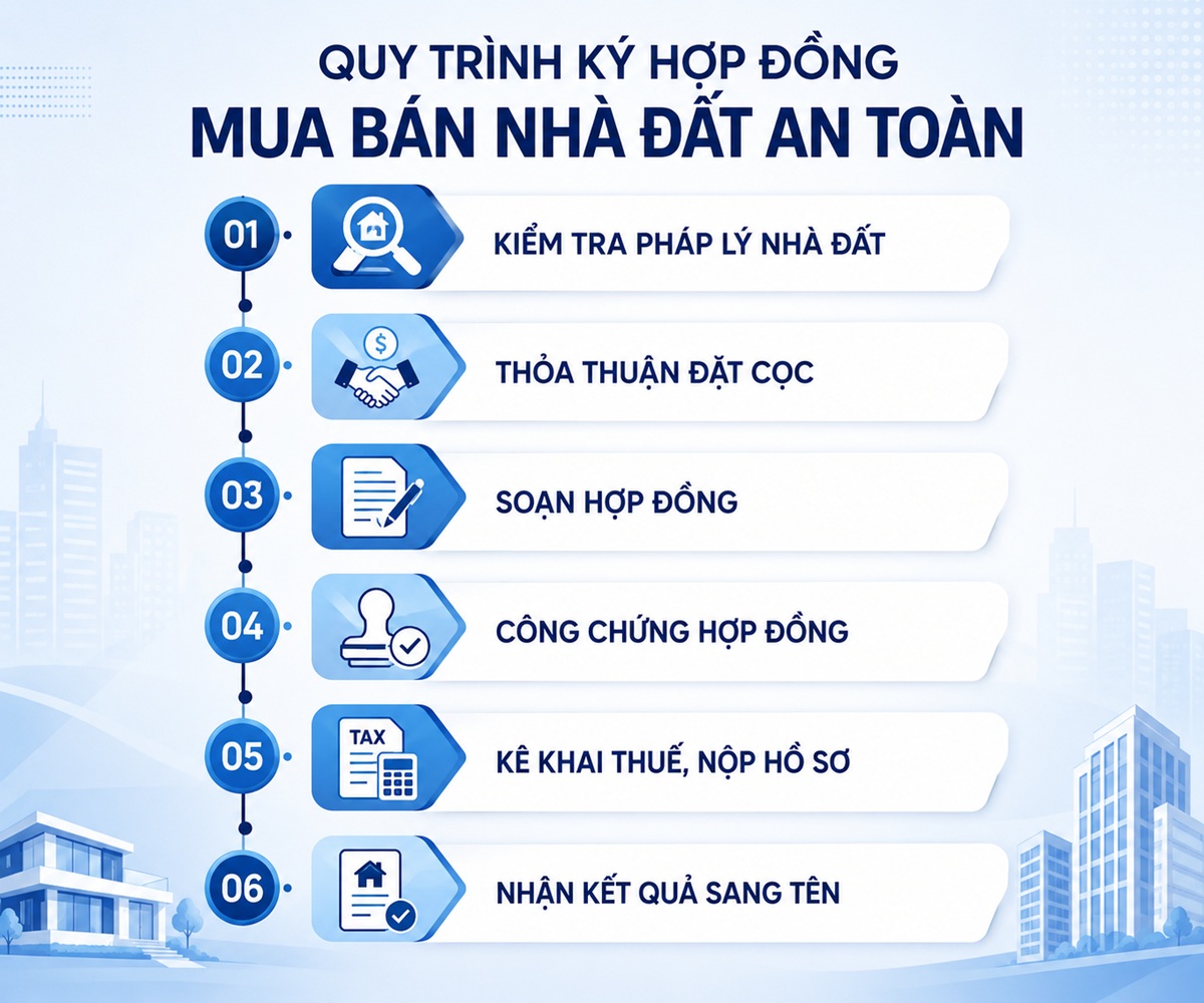 Quy trình mua bán nhà đất