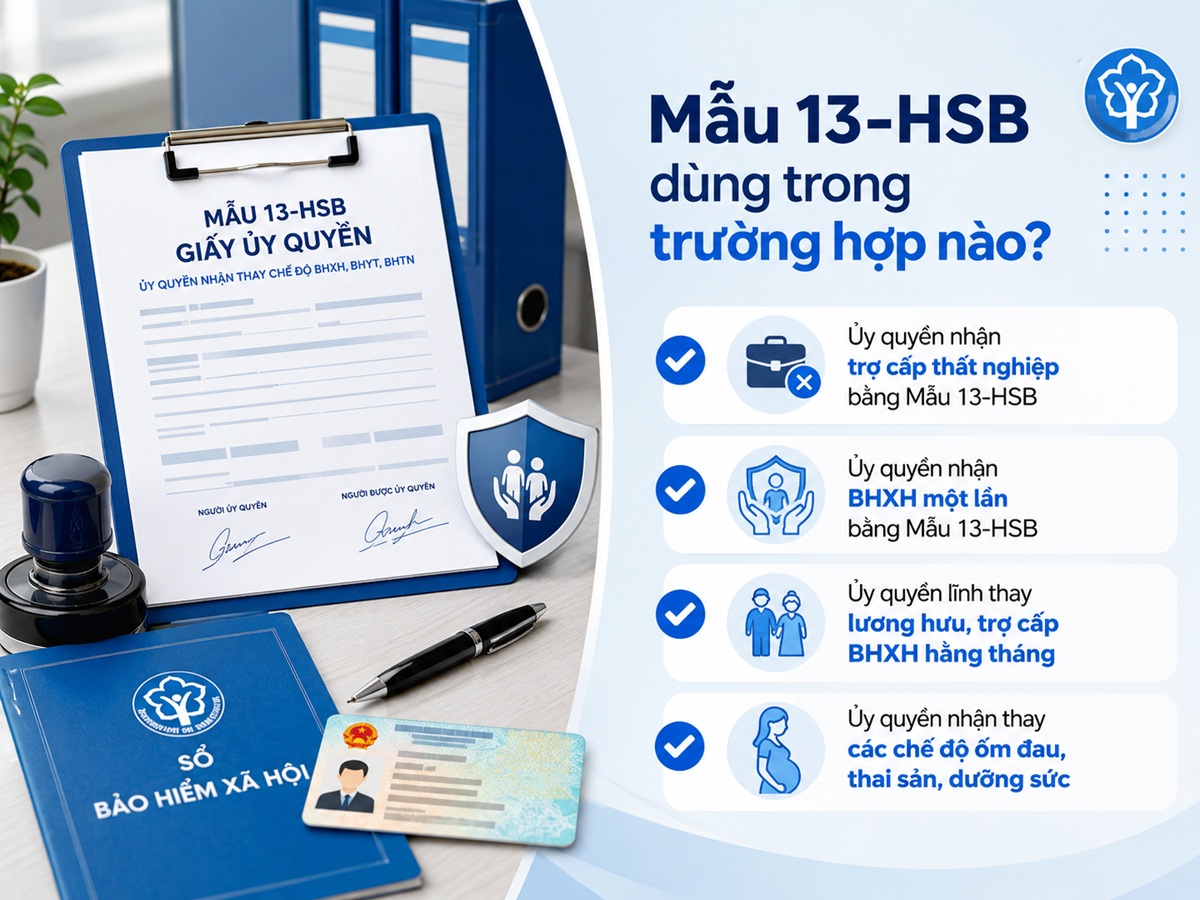 trường hợp dùng Mẫu 13-HSB