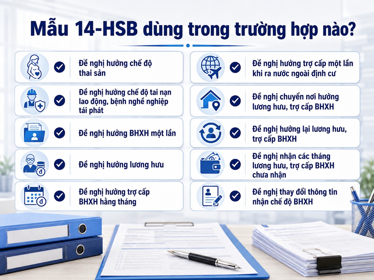 trường hợp dùng Mẫu 14-HSB