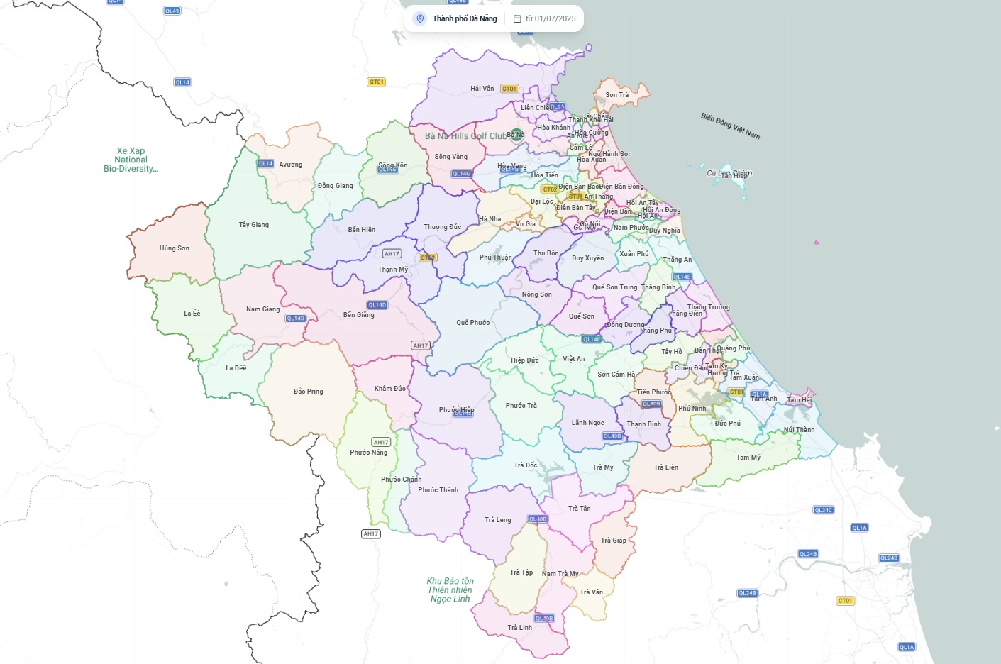 bản đồ Đà Nẵng