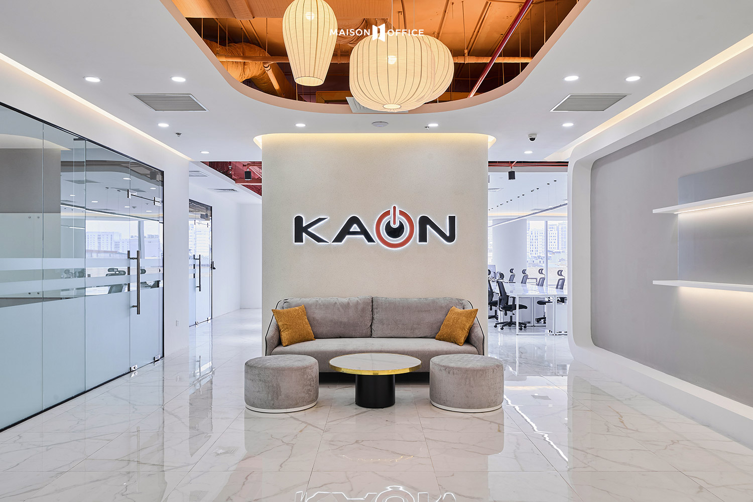Office interior design images and construction projects by Kaon The Nine 1