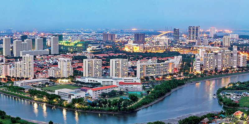 胡志明市写字楼集中分布区域